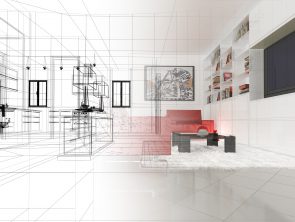 Appartamento, Rendering 3d progetto, interni